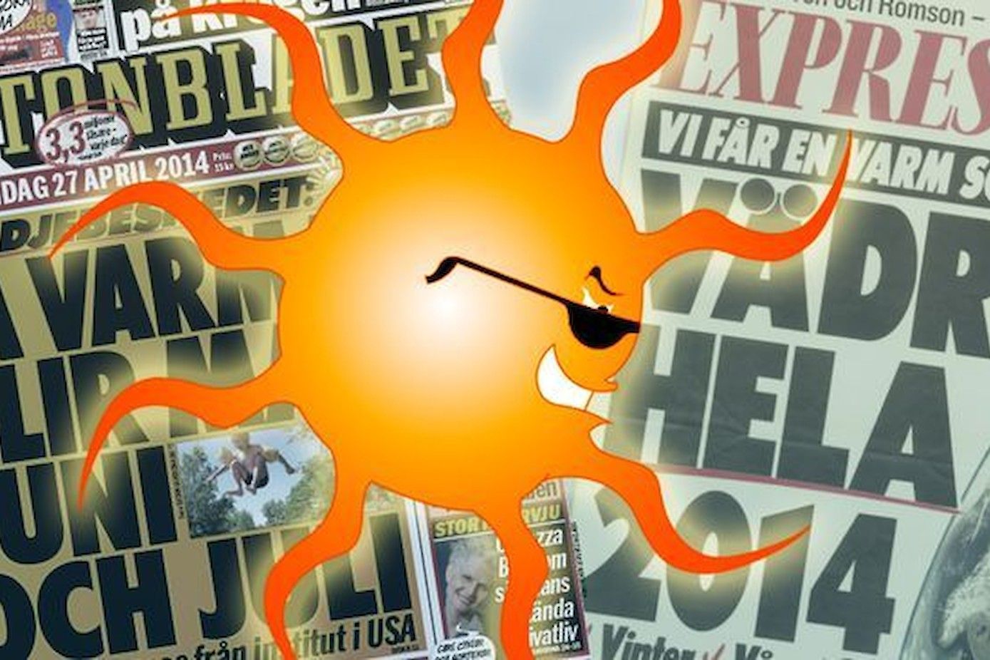 Het weer is ook in Zweden vaak onderwerp van gesprek en zorgt regelmatig voor grote koppen in de media.