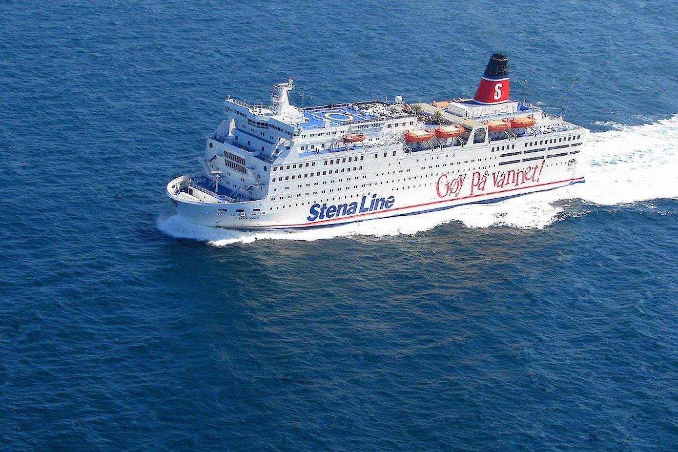 Stena Saga op weg naar Oslo