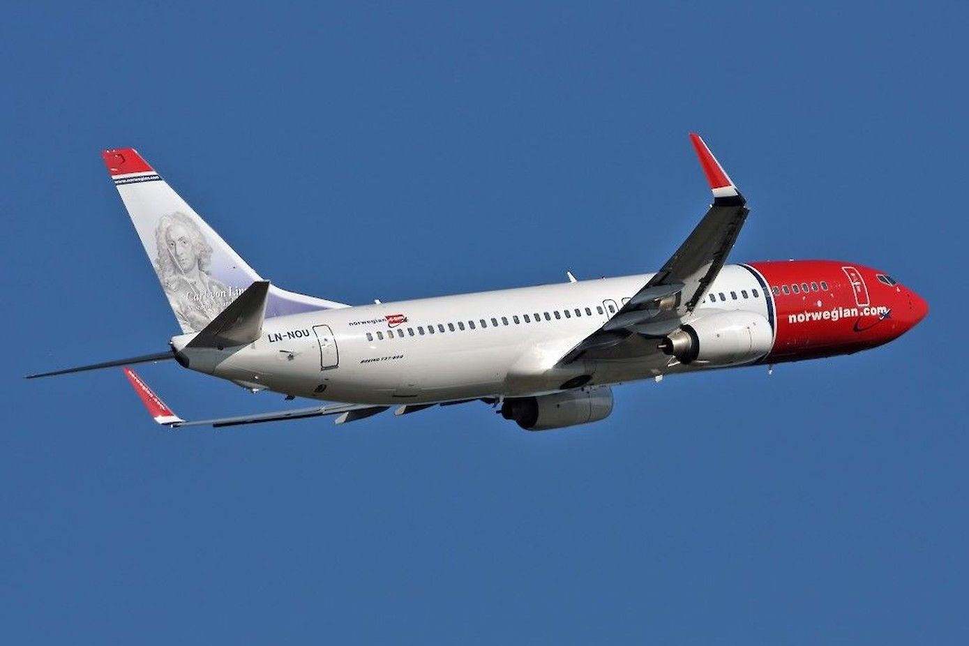Een van de toestellen van Norwegian Air Shuttle.