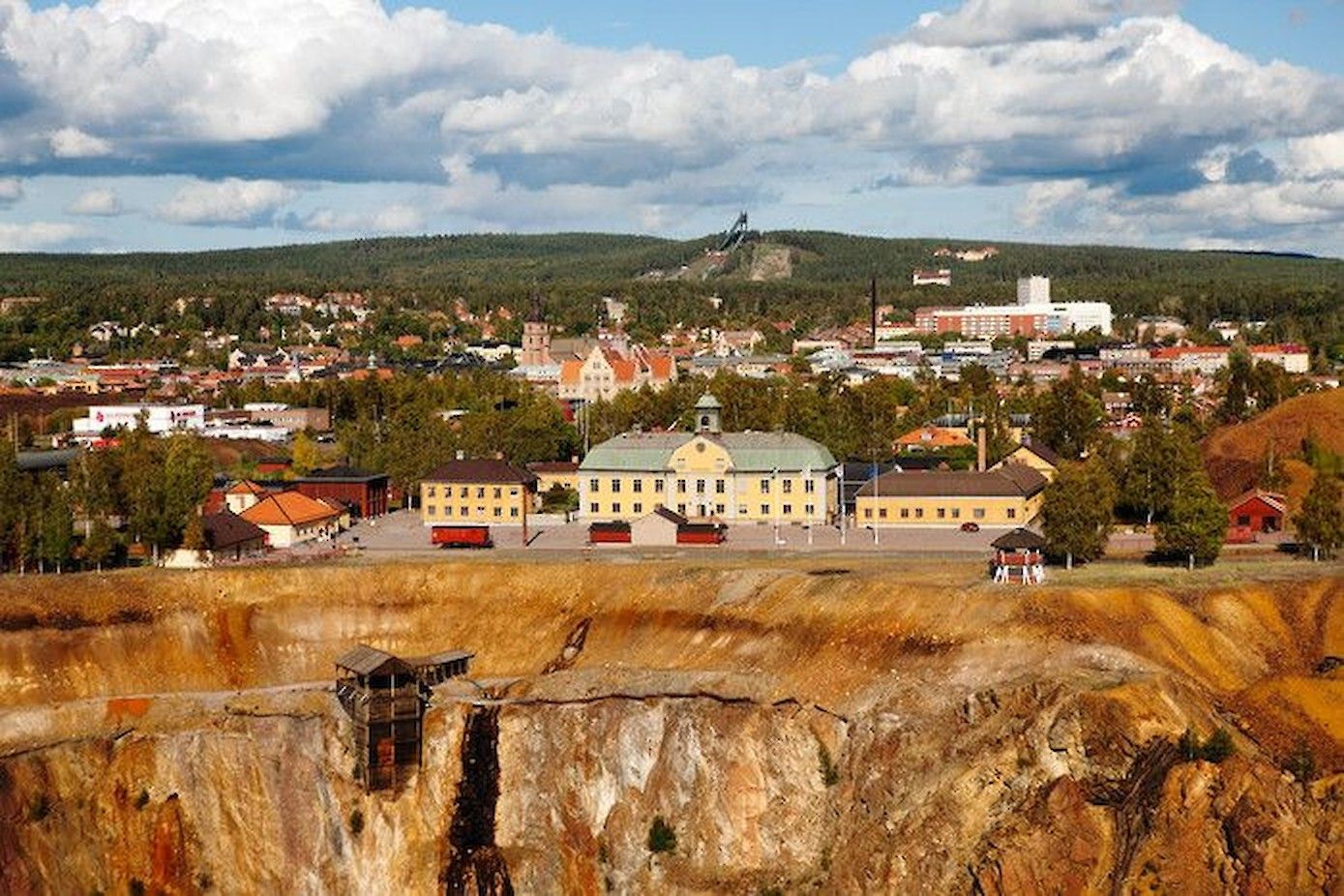 De kopermijnen in Falun staan op de UNESCO Werelderfgoedlijst.