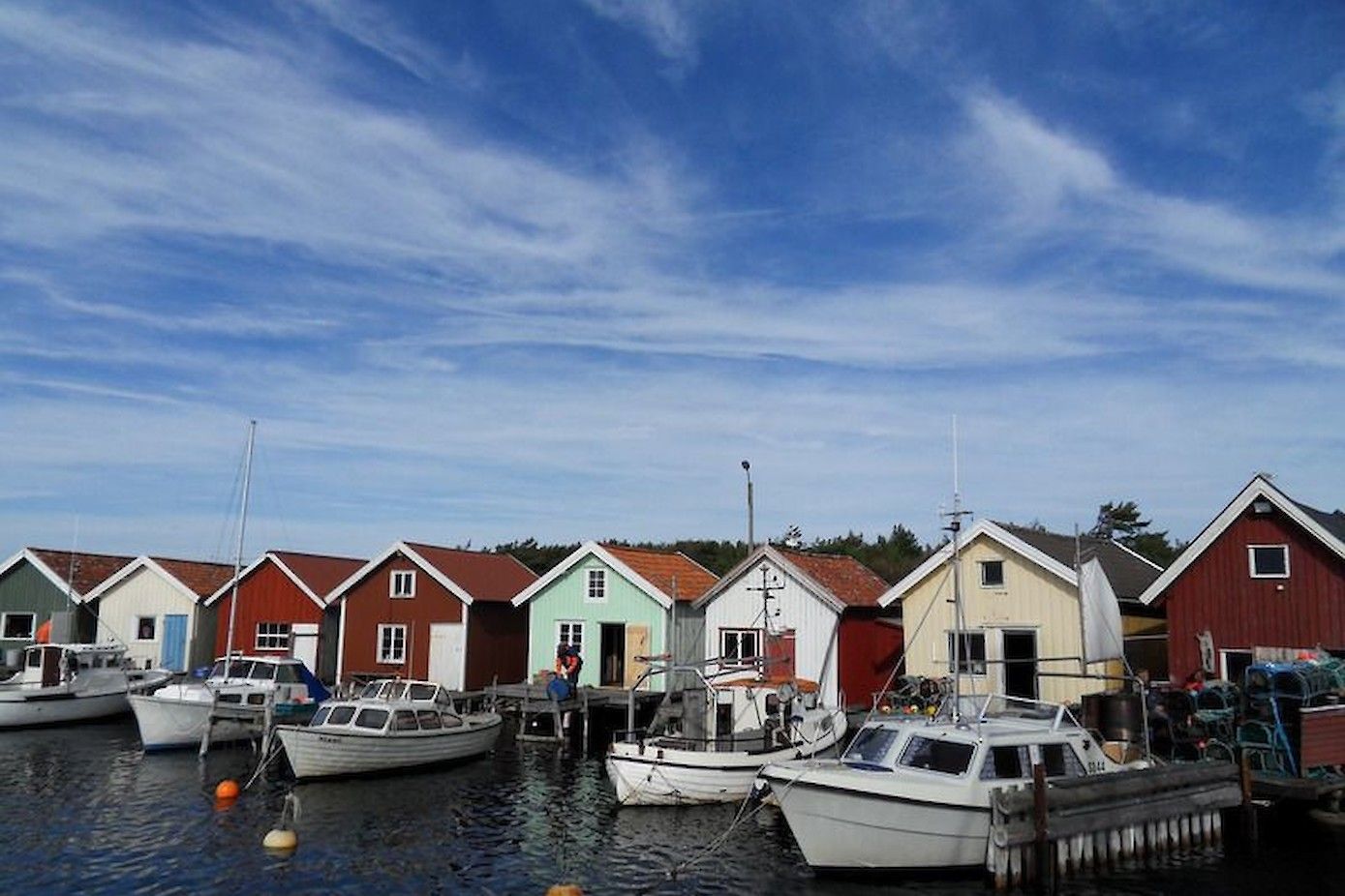 Boothuizen in Sydkoster, Bohuslän.