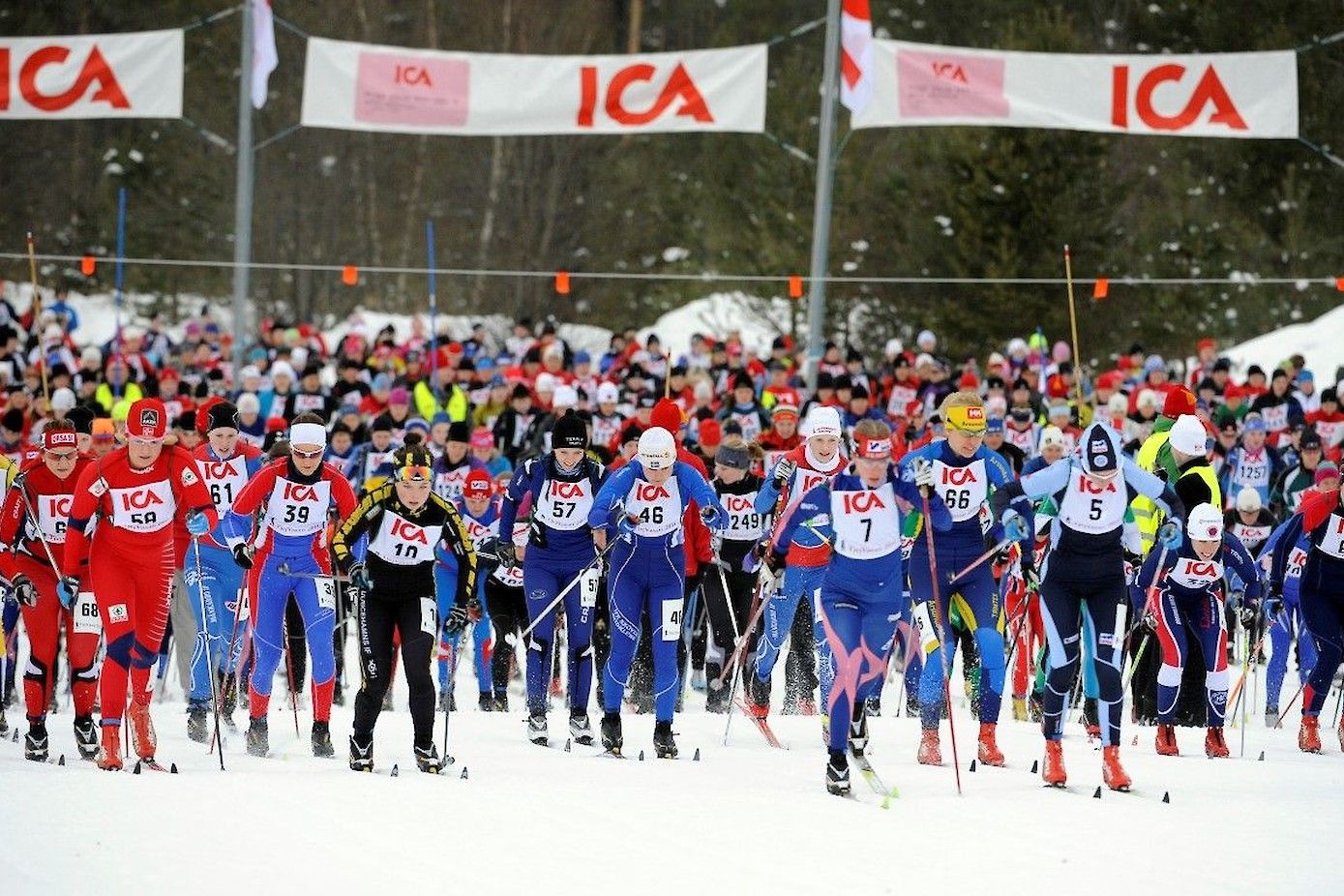 De start van Tjejvasan in 2012.