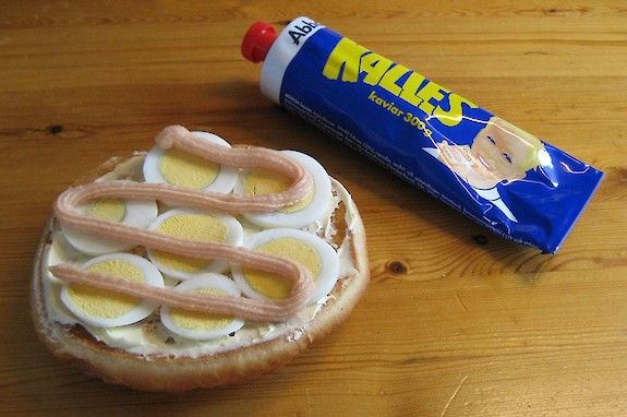 Kalles kaviar, typisch Zweeds...