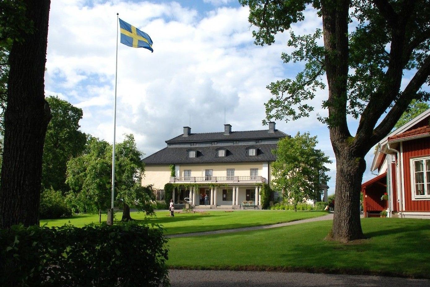 Zomer op het landgoed Mårbacka.