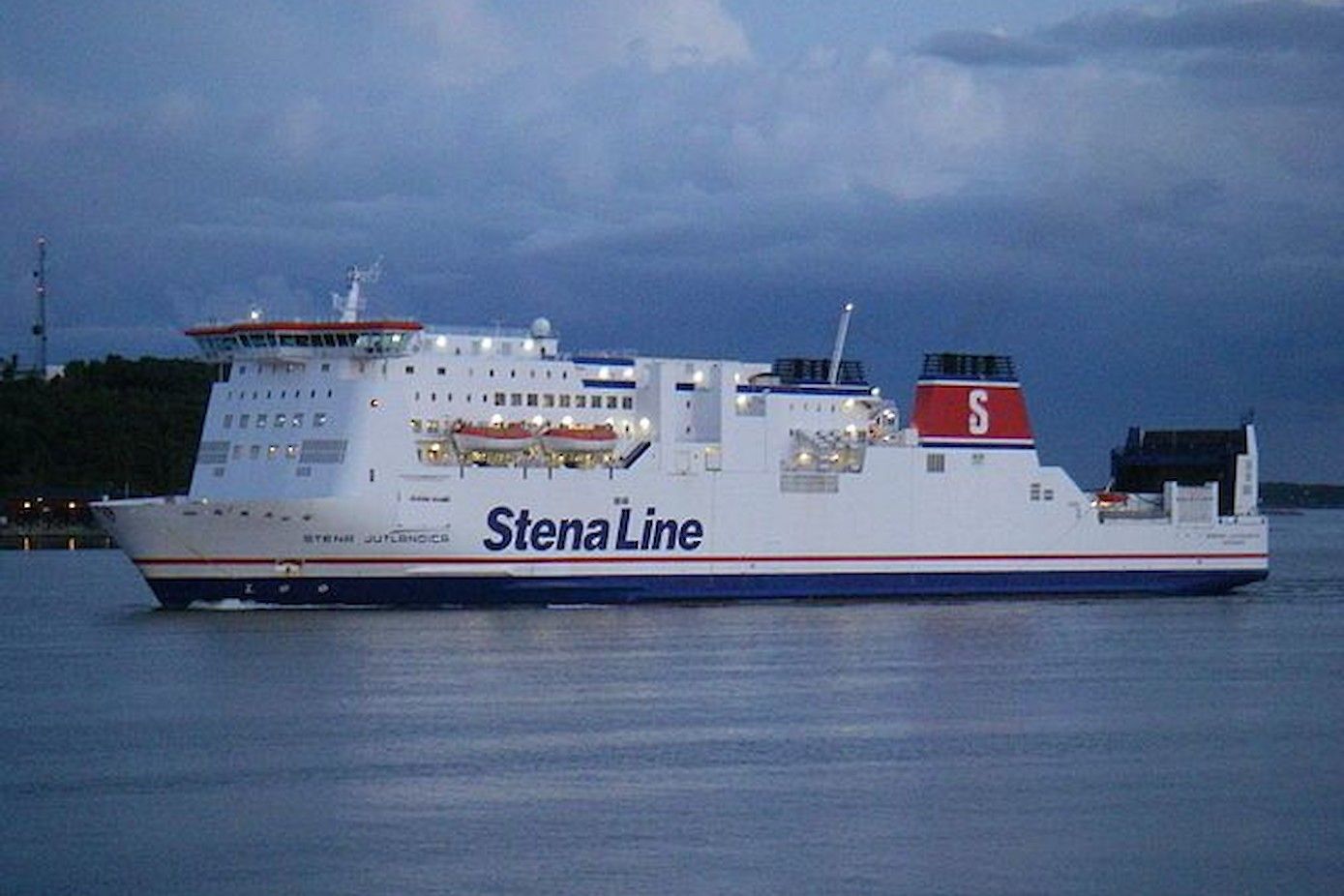 De Stena Jutlandica in Göteborg.