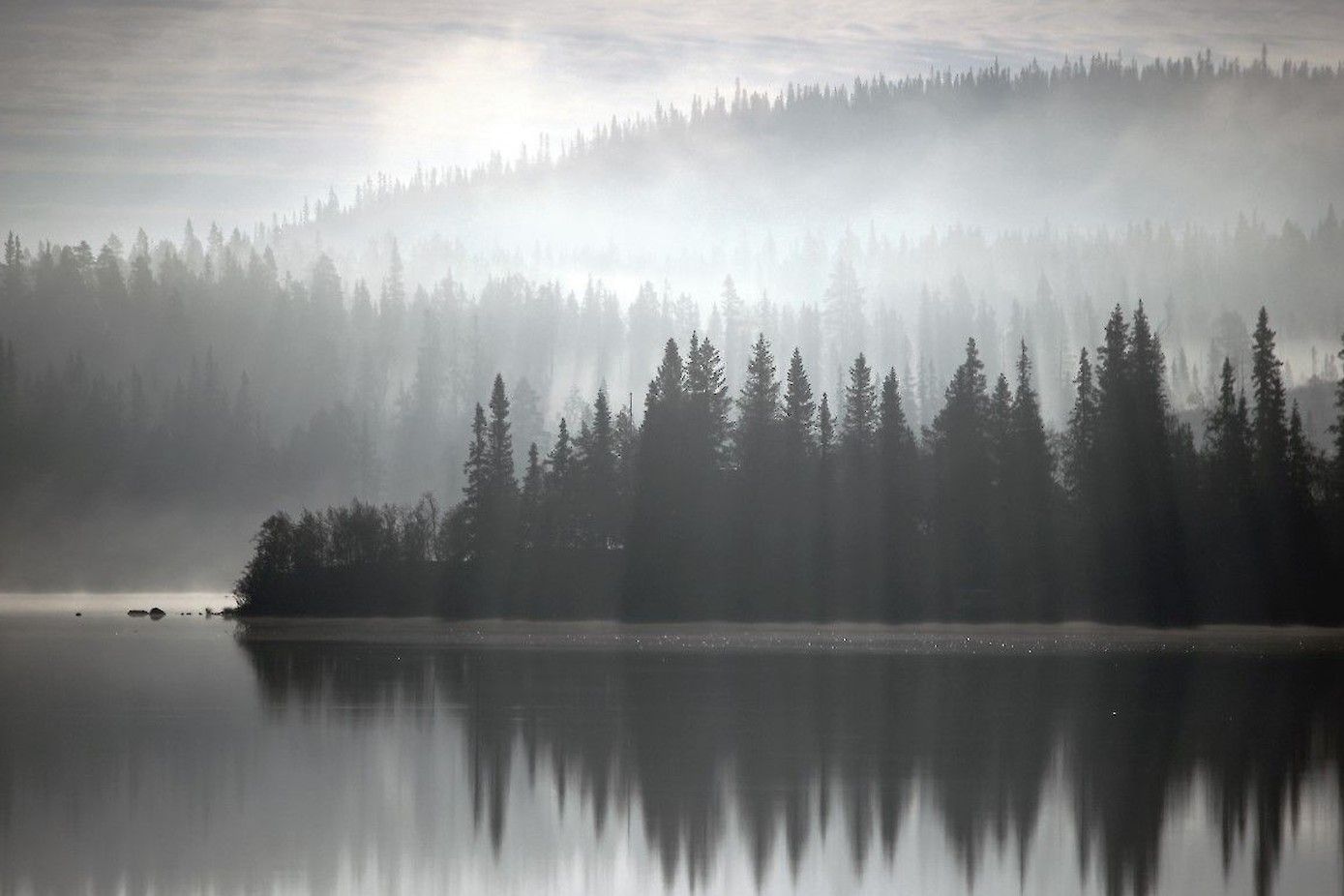 Kultsjödalen, een van de vele prachtige plaatsen langs de Wildernisroute.